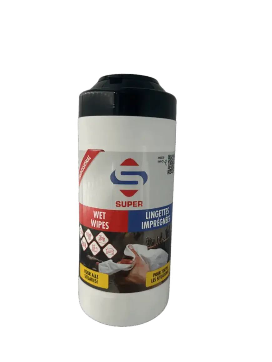 SUPER wet wipes - reinig & ontvett & handen