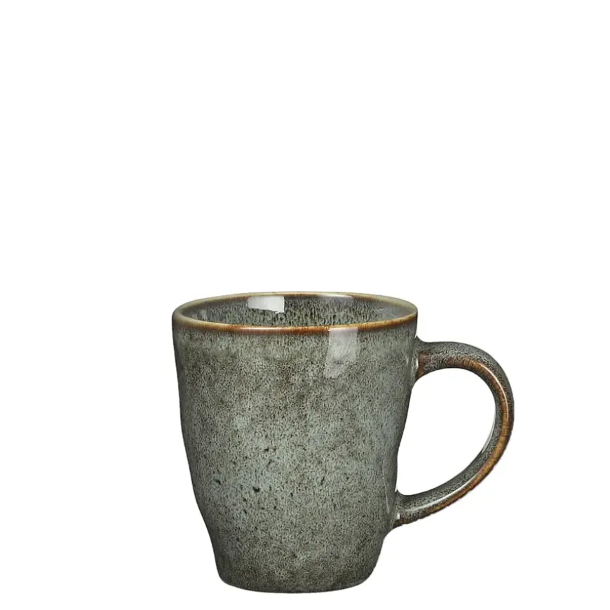 Tabo senseo beker met oor groen - h8,5xd7,5cm