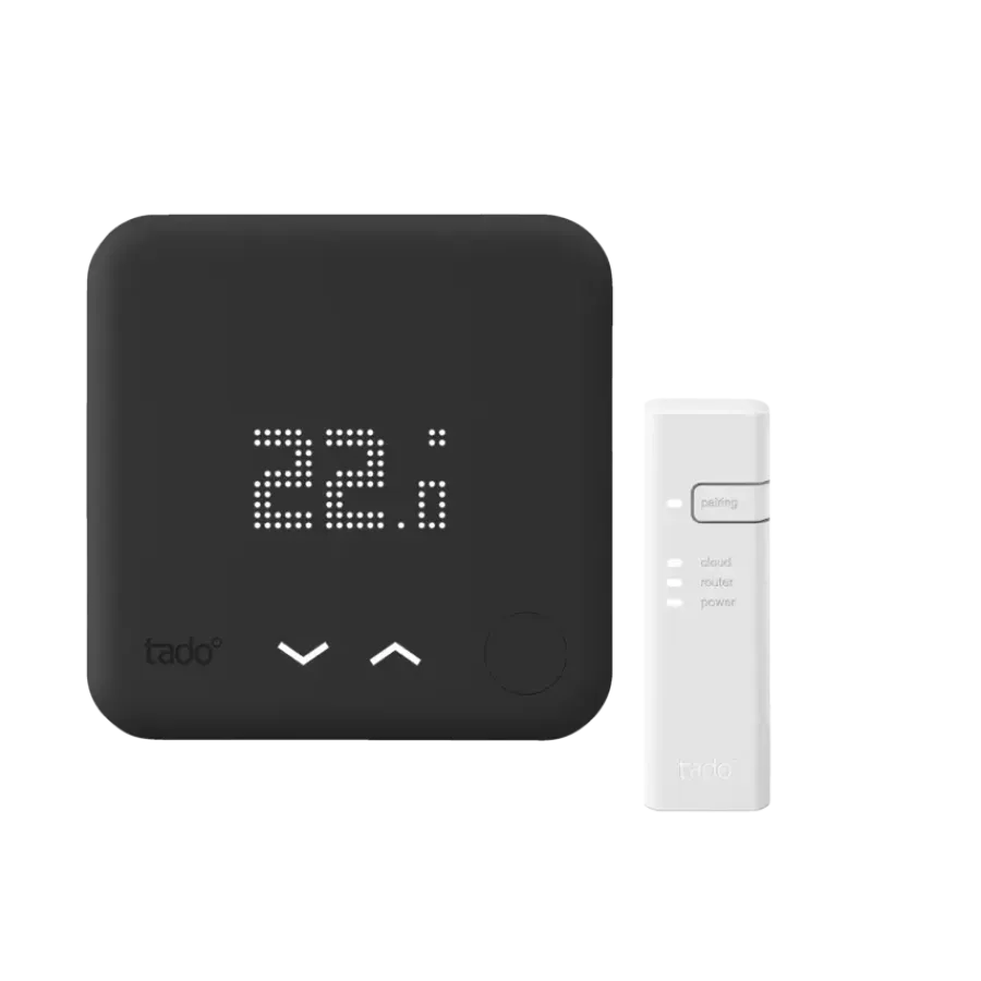 Slimme Thermostaten > Tado Starters Kit Thermostaat V3+ Bedraad Zwart