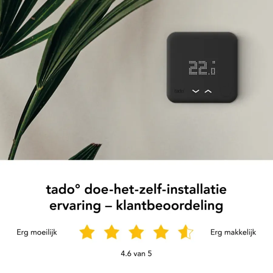Slimme Thermostaten > Tado Starters Kit Thermostaat V3+ Bedraad Zwart