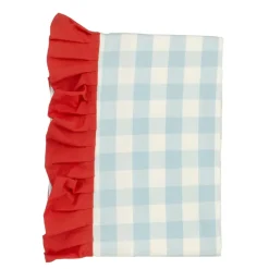 Tafelkleed ruit licht blauw - l180xb130cm
