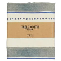 Tafelkleed streep blauw - l250xb140cm