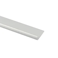 Tafelrand aluminium mat zilver 25x1000x1,5mm