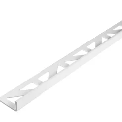 Tegelprofiel haaks PVC wit 6 mm 300 cm