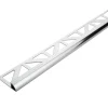 Tegelprofiel kwartrond aluminium zilver 8 mm 300 cm
