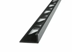 Tegelprofiel recht zwart kunststof 10 mm 270 cm