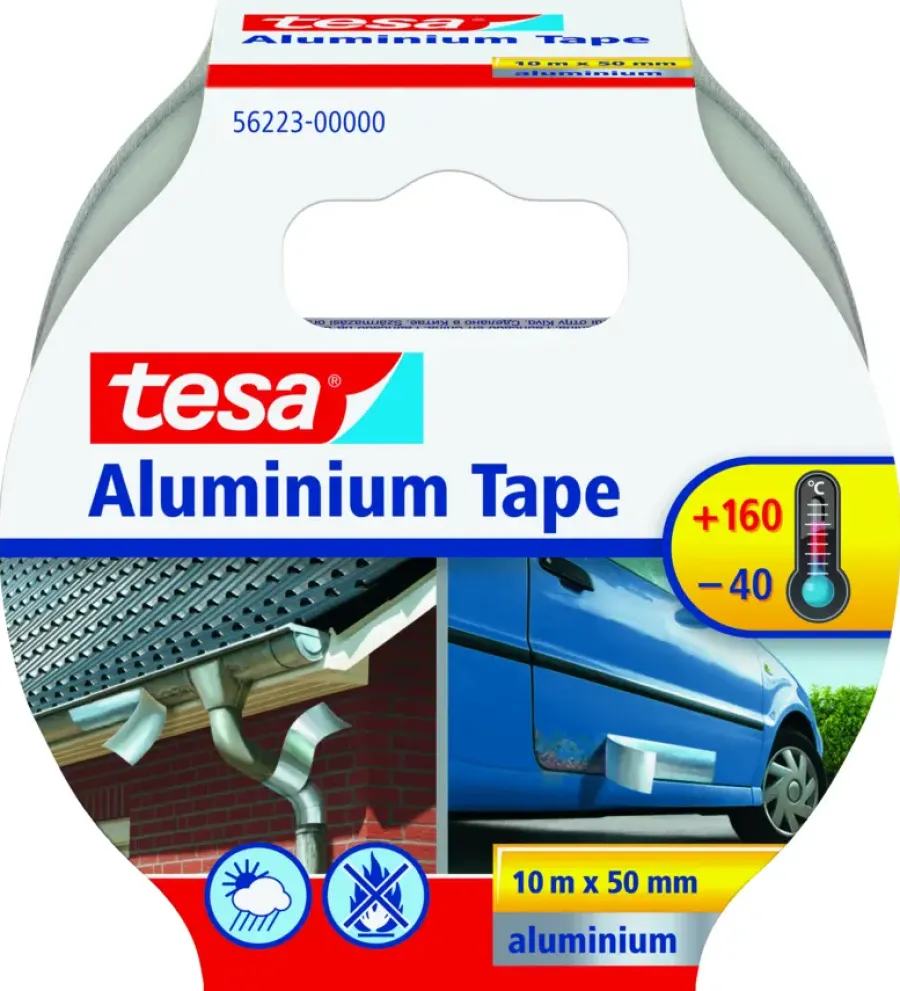 Overige Tape > Tesa aluminiumtape grijs zilver 10 m x 50 mm