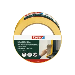 Afplaktape > Tesa bepleisteringstape PVC geel reliëf 50 mm x 33 m