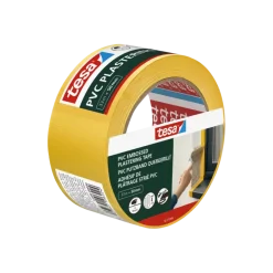 Afplaktape > Tesa bepleisteringstape PVC geel reliëf 50 mm x 33 m