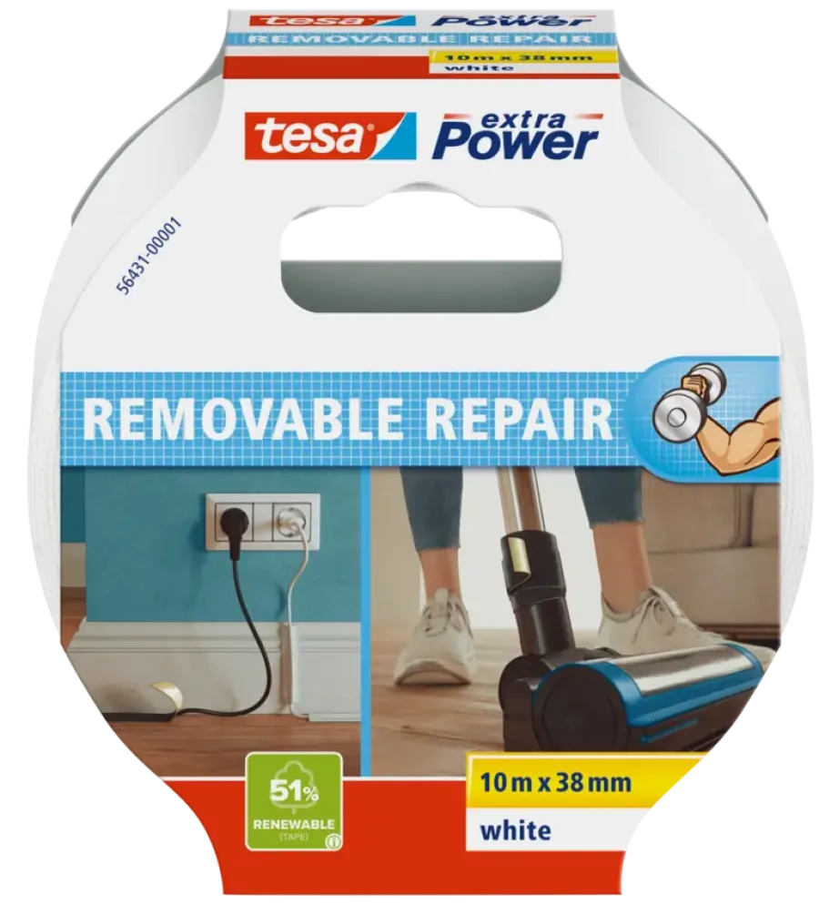 Overige Tape > Tesa Extra Power Eco Repair tape wit 38 mm x 10 m
