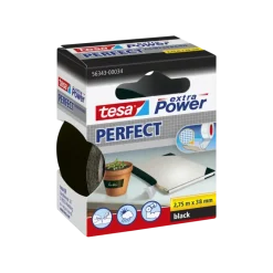 Overige Tape > Tesa Extra Power Perfect ducttape zwart 38 mm x 2,75 m