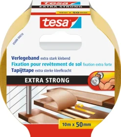 Overige Tape > Tesa Extra Sterk tapijttape geel 10 m x 50 mm