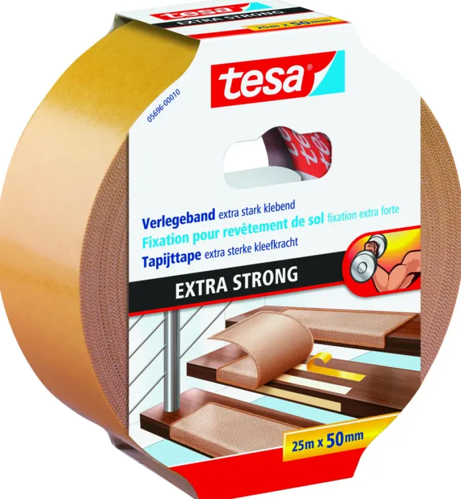 Overige Tape > Tesa Extra Sterk tapijttape geel 25 m x 50 m