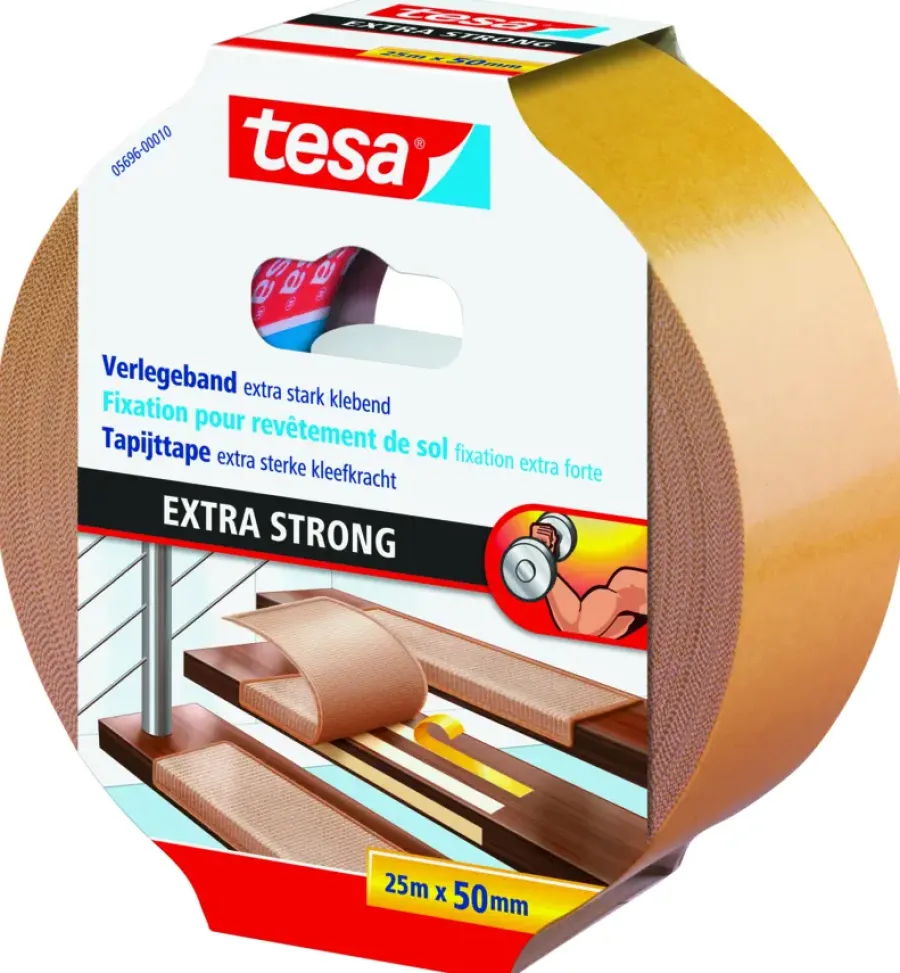 Overige Tape > Tesa Extra Sterk tapijttape geel 25 m x 50 m