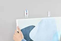 Tesa klevende spijker canvas voor behang en pleisterwerk verstelbaar wit 2 kg 2 stuks