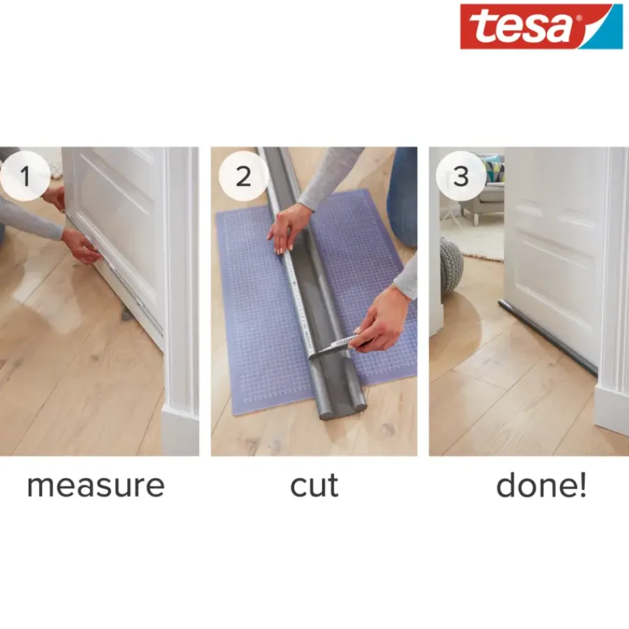 Tochtwering|Tochtstrips Deur > Tesa Moll dorpelrol 25x950 mm dubbel wit