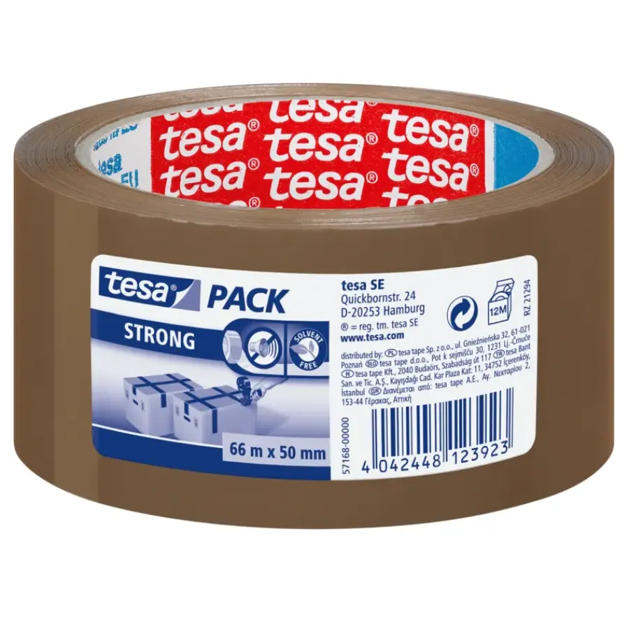 Verpakkingstape > Tesa Pack Strong verpakkingstape bruin 66 m x 50 mm