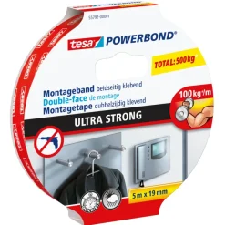 Montagetape > Tesa Powerbond Ultra Strong montagetape wit 5 m x 19 mm