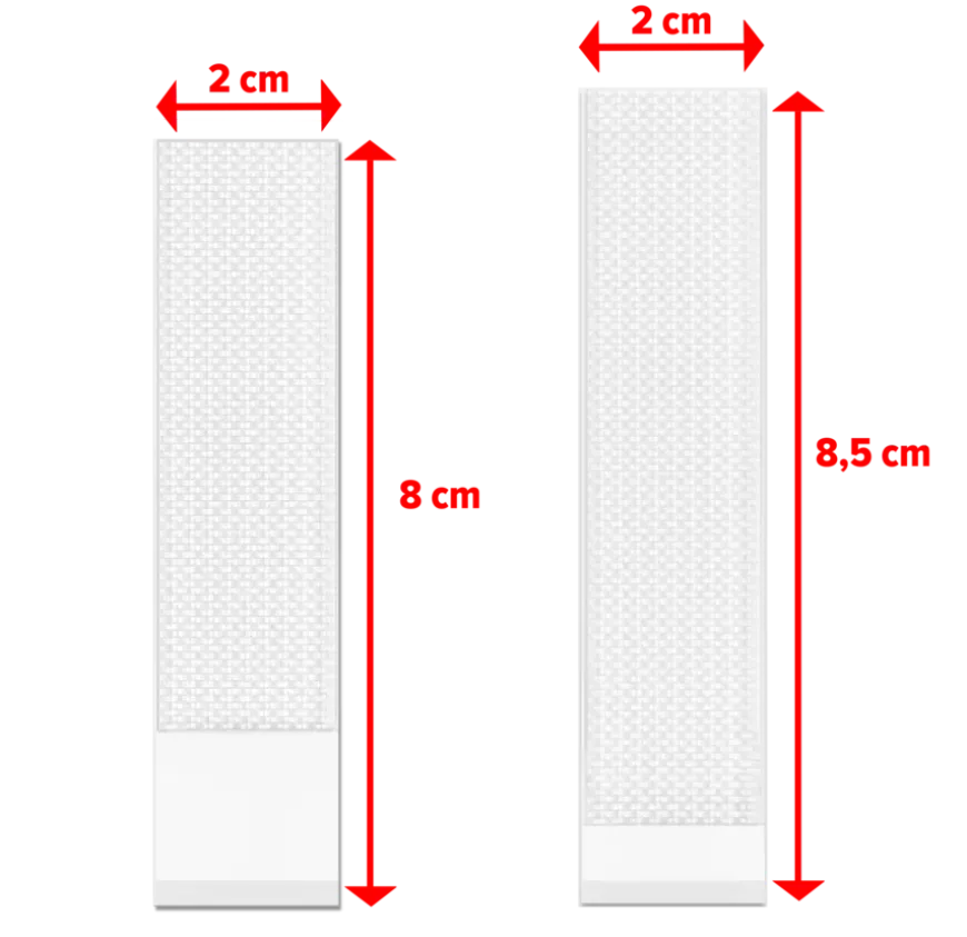 tesa Powerstrips zelfklevende strip Click Combo 6x2 stuks Medium & 8x2 stuks Large