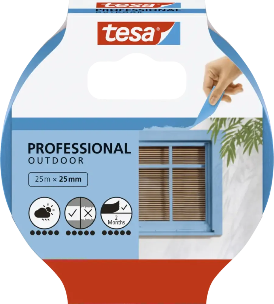 Afplaktape > Tesa Professional Outdoor schilderstape blauw 25 mm x 25 m