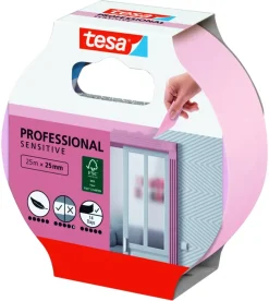Afplaktape > Tesa Professional Sensitive schilderstape roze 38 mm x 25 m