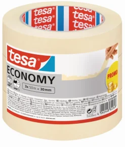 Afplaktape > Tesa schilderstape universeel beige 50 m x 30 mm (3 stuks)