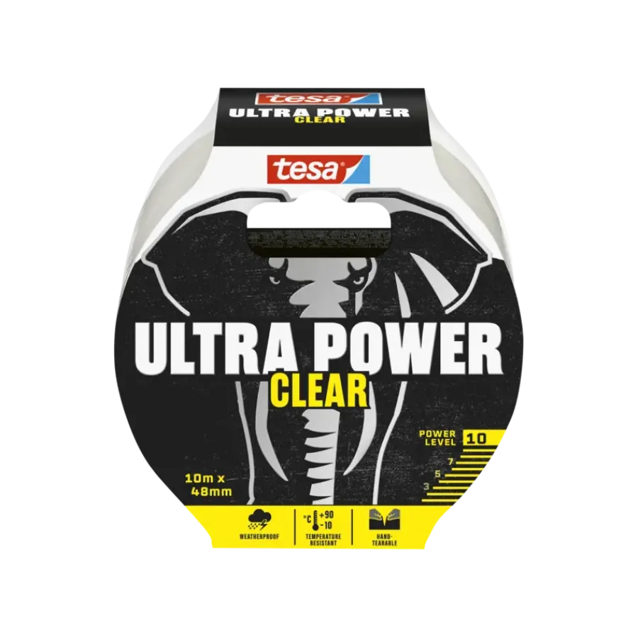 Overige Tape > Tesa Ultra Power Extreme ducctape transparant 48 mm x 10 m