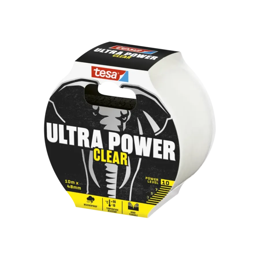 Overige Tape > Tesa Ultra Power Extreme ducctape transparant 48 mm x 10 m