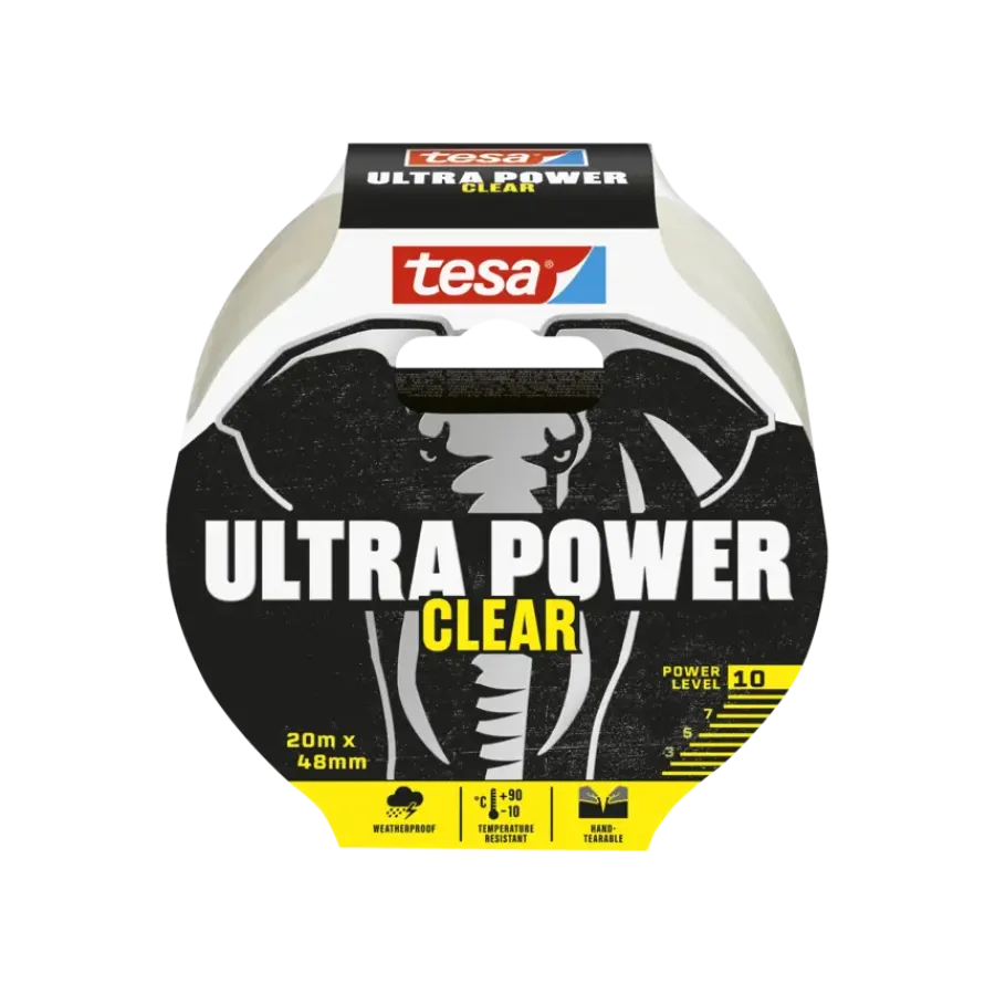 Overige Tape > Tesa Ultra Power Extreme Repair ducttape transparant 48 mm x 20 m