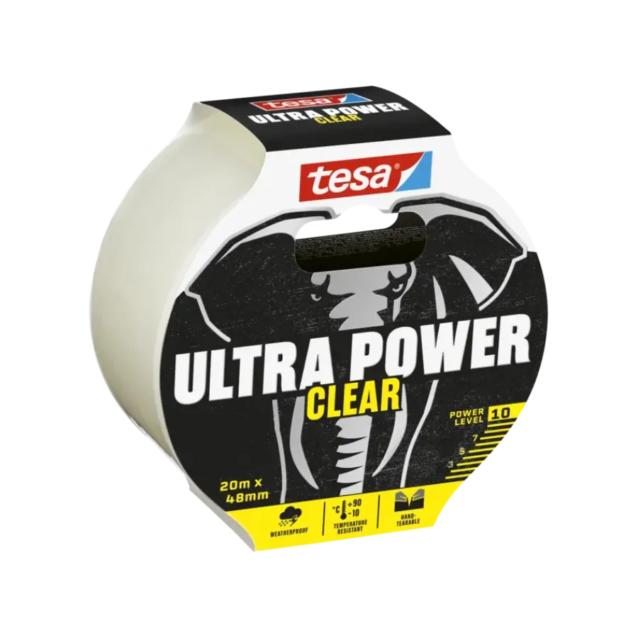 Overige Tape > Tesa Ultra Power Extreme Repair ducttape transparant 48 mm x 20 m