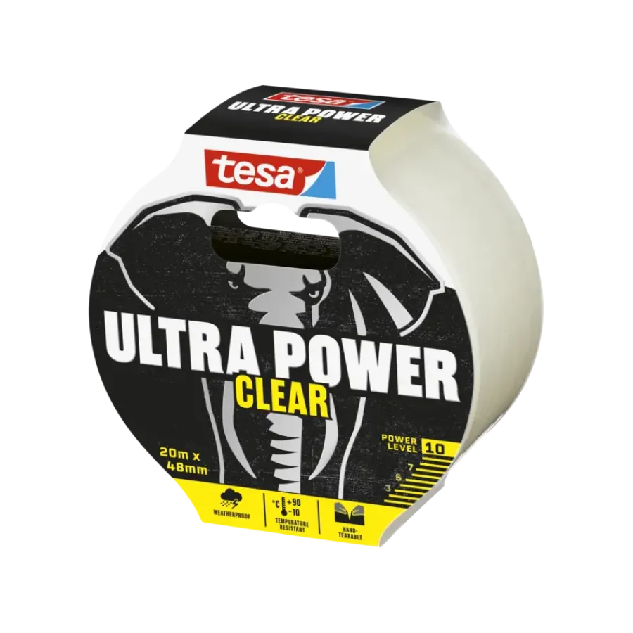 Overige Tape > Tesa Ultra Power Extreme Repair ducttape transparant 48 mm x 20 m