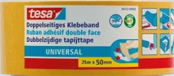 Montagetape > Tesa Universal dubbelzijdig kleefband 25 m x 50 mm