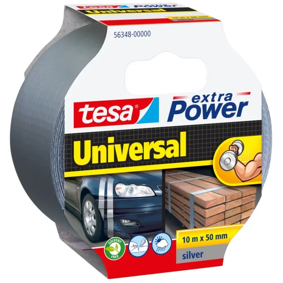 Overige Tape > Tesa Universal Extra Power reparatietape grijs 10 m x 50 mm