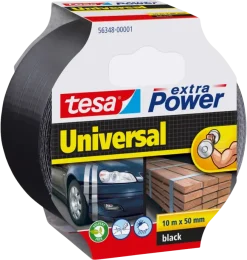 Overige Tape > Tesa Universal Extra Power reparatietape zwart 50 mm x 10 m