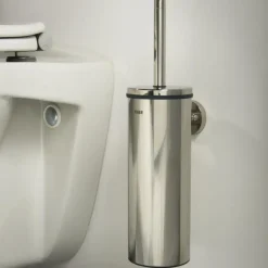 Tiger Boston toiletborstelhouder RVS gepolijst met muurbevestiging