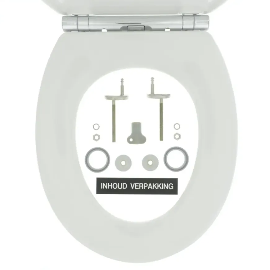 Tiger Boston wc bril wit/chroom met softclose en quick release