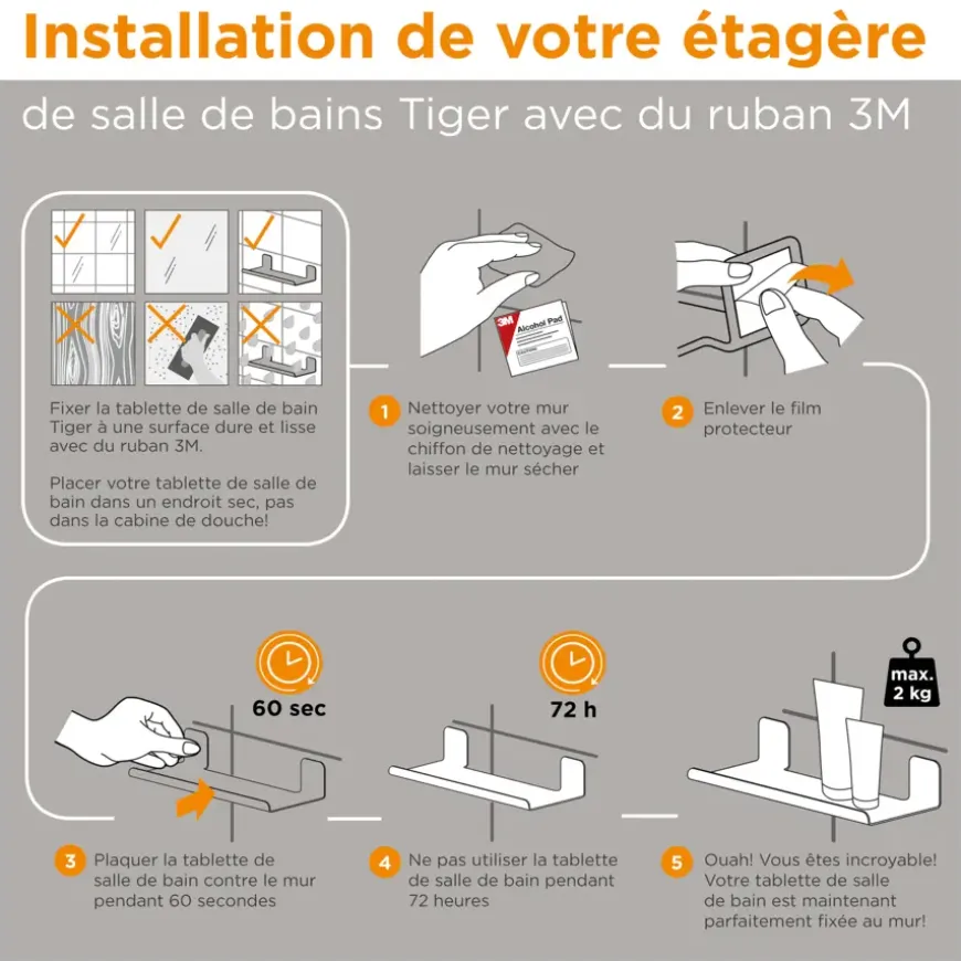 Tiger Colar planchet 30 cm chroom