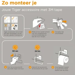 Tiger Colar toiletrolhouder RVS