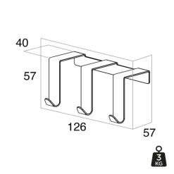 Tiger deurhaak Basic geborsteld RVS