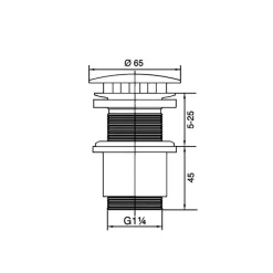 Afvoerbuizen & Hulpstukken > Tiger fonteinplug open in inox 5/4"