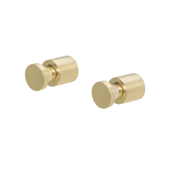 Tiger haken set van 2 Pico geborsteld goud RVS