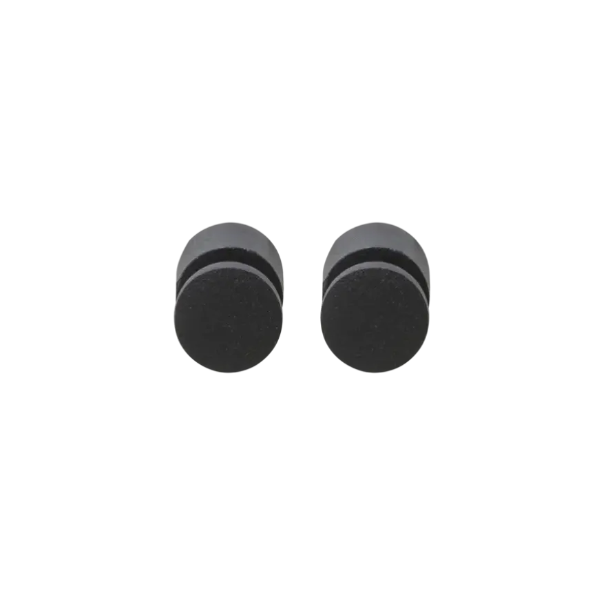 Tiger haken set van 2 Pico mat zwart RVS