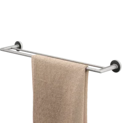 Tiger handdoekrek Cooper dubbel 65,2 cm RVS geborsteld / Zwart