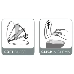 Tiger Mason wc bril wit met softclose en quick release