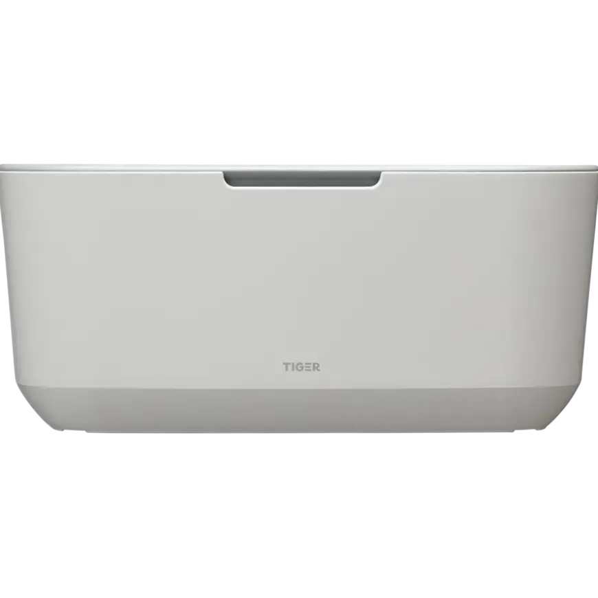 Tiger Opbergbox TESS met deksel wit/lichtgrijs