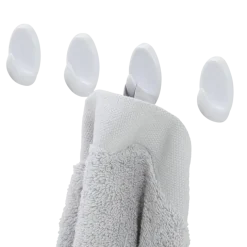 Tiger ophang haak Baseline Oval medium wit ABS set van 4