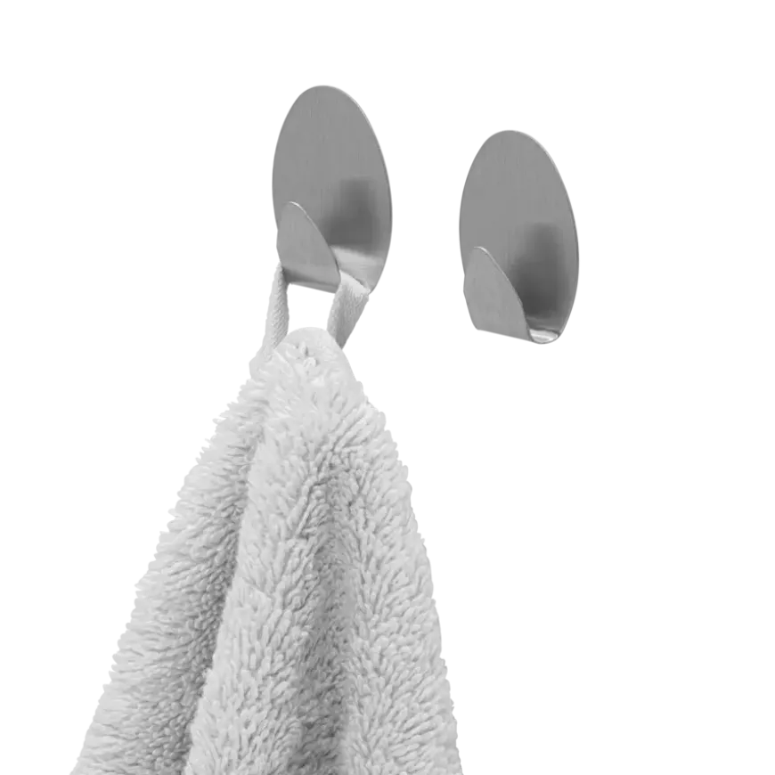 Tiger ophang haak Baseline Oval medium geborsteld RVS set van 2