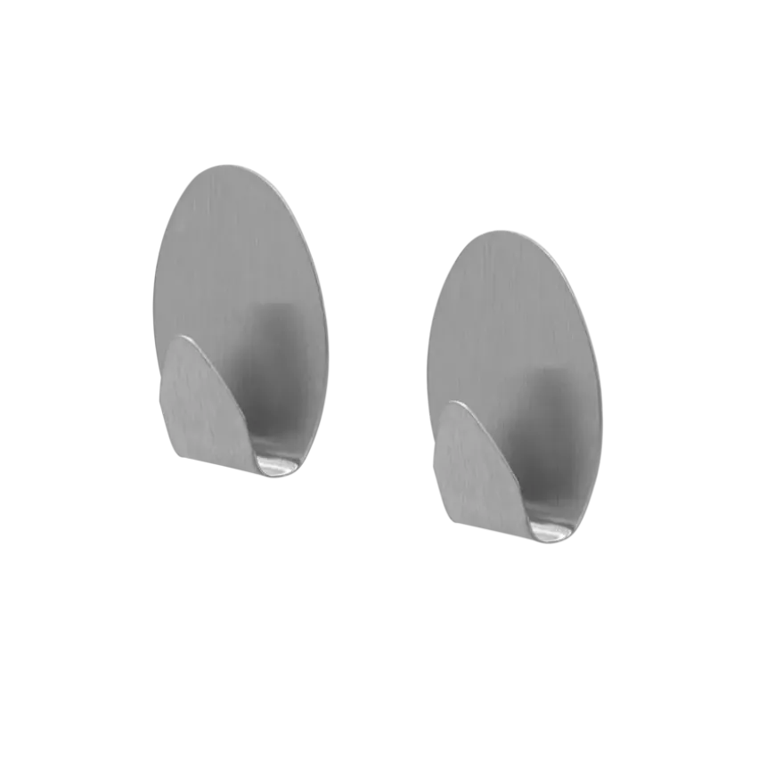 Tiger ophang haak Baseline Oval medium geborsteld RVS set van 2