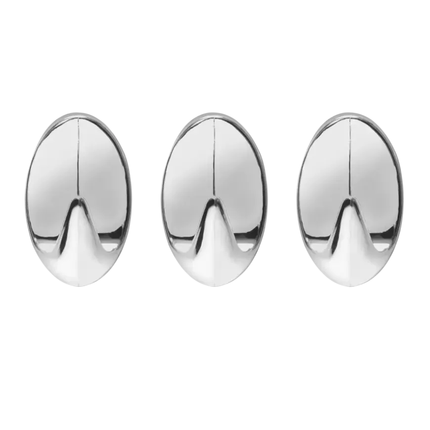 Tiger ophang haak Baseline Oval Large chroom ABS set van 3