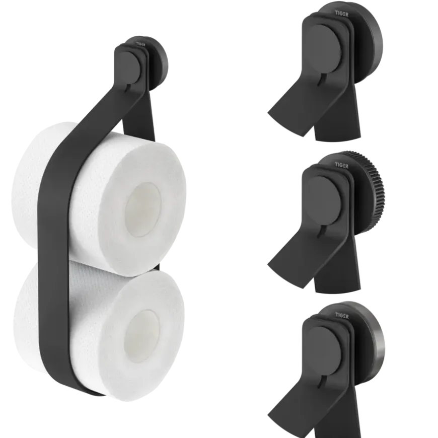 Tiger Orion Reserverolhouder hangend - Zwart